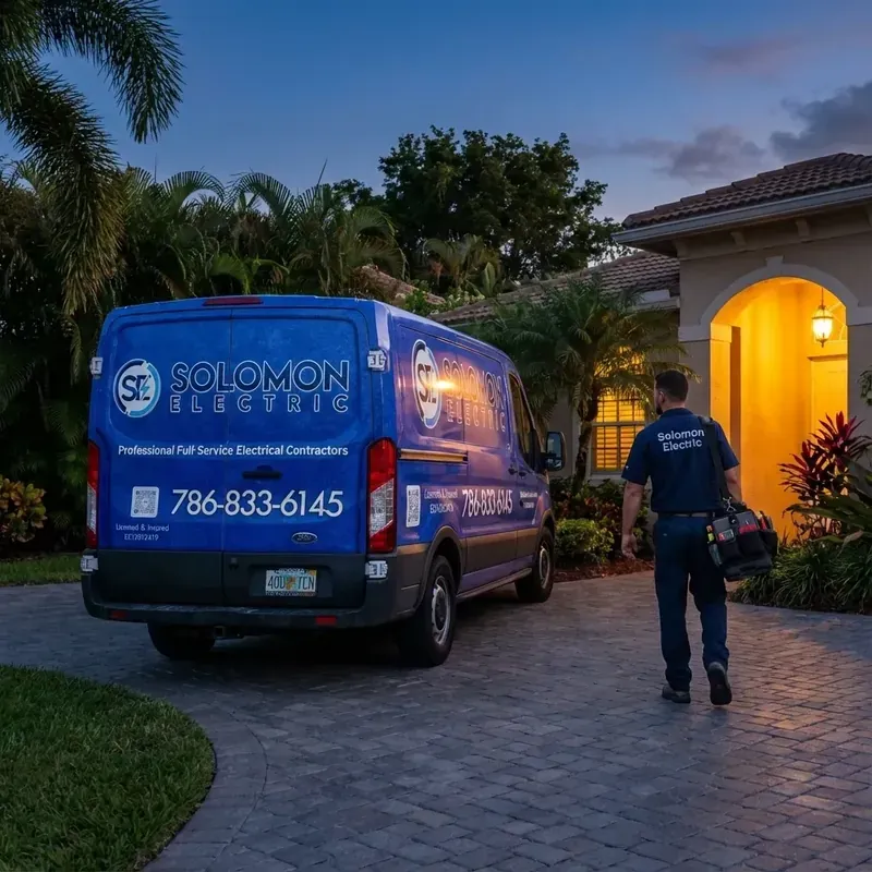 Professional Sparking Outlet Repair services in Miami Lakes, Florida by licensed Solomon Electric technicians